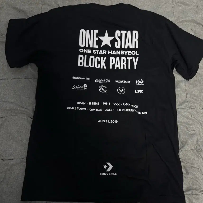[BUNJANG] Converse One Star Launch Party T-Shirt / 컨버스 원스타 런칭파티 티셔츠 L