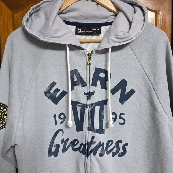 [BUNJANG] Under Armour Project Rock Dwayne Johnson Collaboration Heavyweight Terry Full Zip Hoodie Jacket L (105) / 언더아머 후드 집업 L 105 드웨인 존슨 한정판 후디 자켓 아우터 맨투맨 등산 캠핑 골프 러닝 무신사