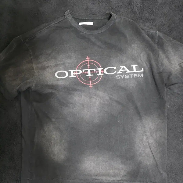 [BUNJANG] ETCE Optical Short Sleeve T-Shirt M / etce 옵티컬 반팔 M
