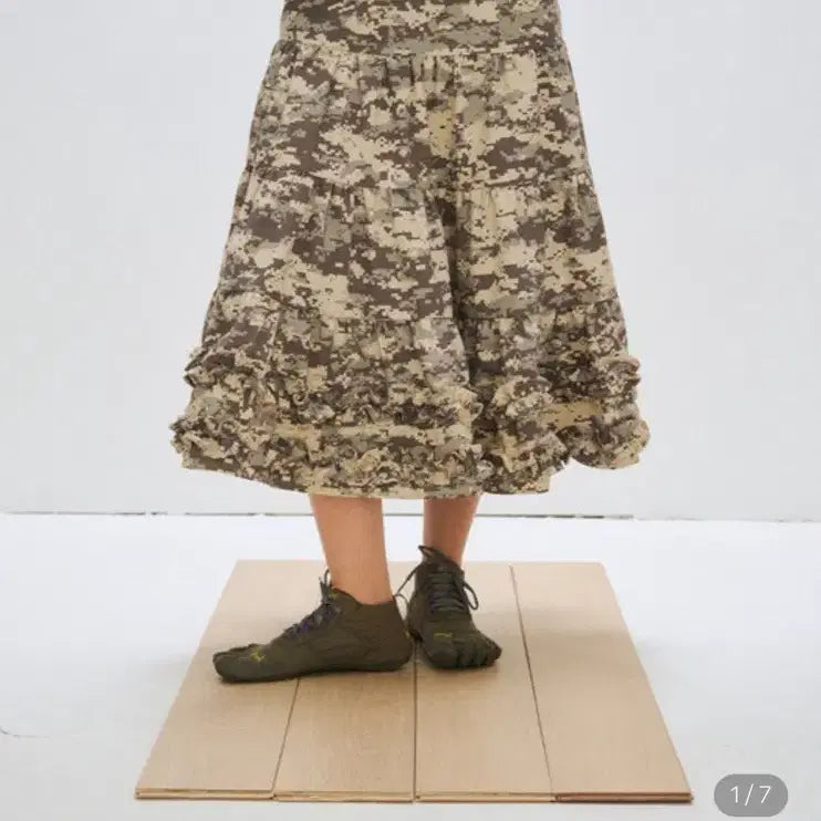 [BUNJANG] Please Project Camo Frill Skirt / [플리즈프로젝트]카모 프릴 스커트