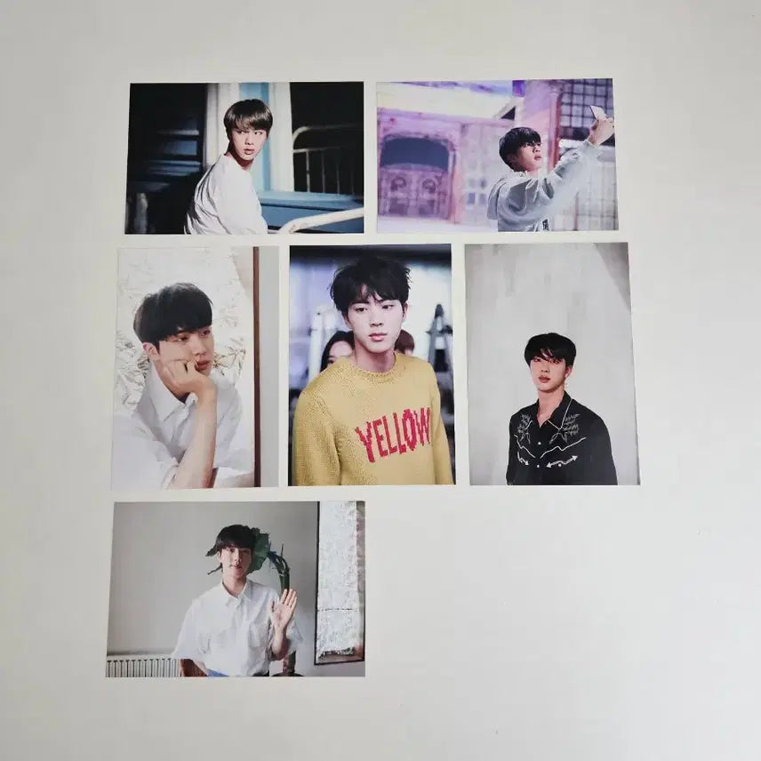 [BUNJANG] Jin Photo Set Bundle Set / 석진 오늘 인화사진 6장 일괄 bts poca pc
