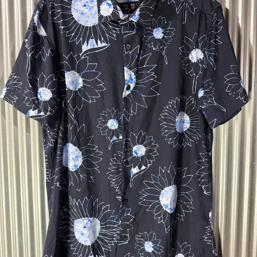 [BUNJANG] Zara Men's Sunflower Pattern Shirt / M ZARA 자라 남자 셔츠 해바라기 패턴