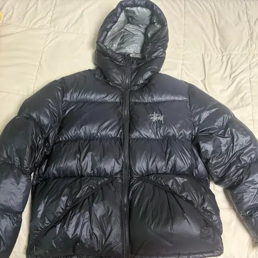 [BUNJANG] Stüssy Ripstop Padded Jacket Black Medium / 스투시 립스탑 M 패딩