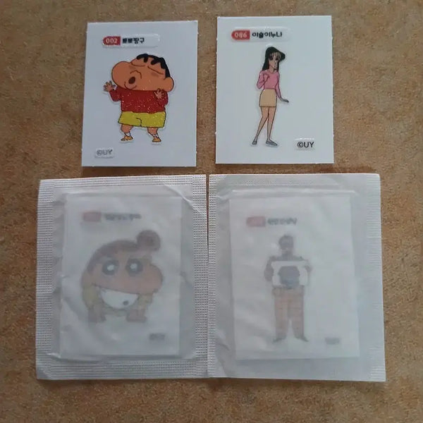 [BUNJANG] Crayon Shin-chan Sticker Set / 짱구 띠부씰 젤리씰 3개 선택 짱구 띠부띠부씰