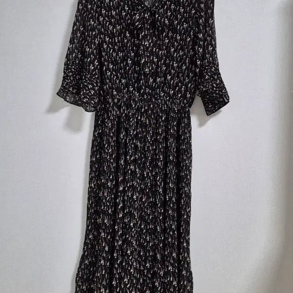 [BUNJANG] Soos Chiffon Flower Pattern Long Dress / soos  쉬폰 플라워 패턴 롱 원피스