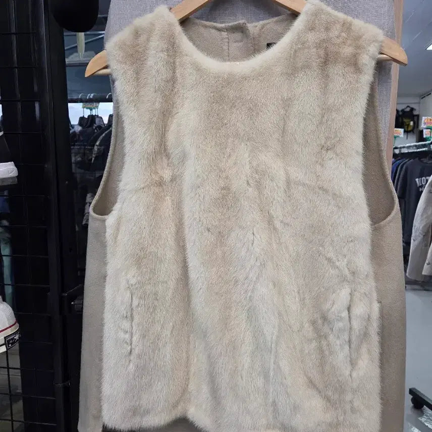 [BUNJANG] Hansem Time Mink Vest / 한섬타임 밍크 베스트조끼/호칭82