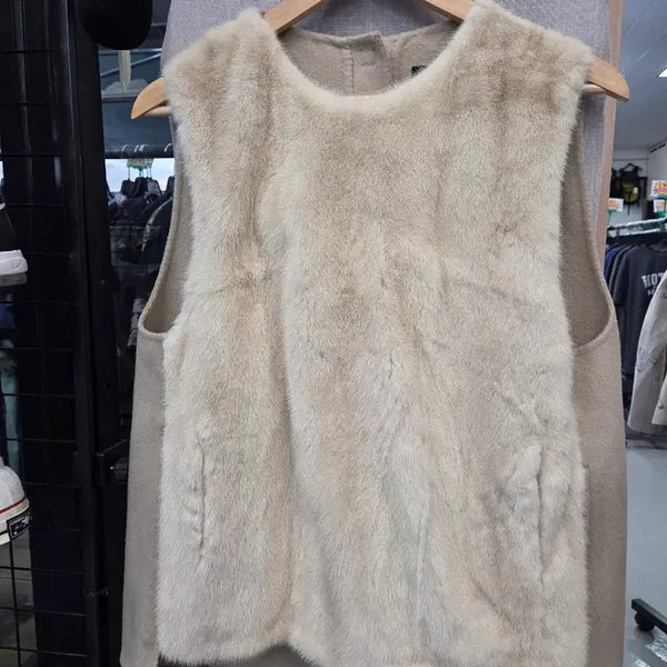 [BUNJANG] Hansem Time Mink Vest / 한섬타임 밍크 베스트조끼/호칭82