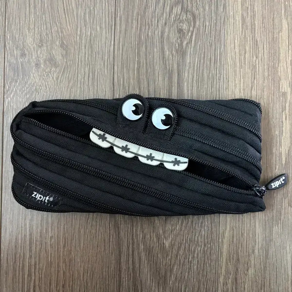 [BUNJANG] Zipit Goti Monster Black Pencil Case / 급처) 집잇 zipit 필통
