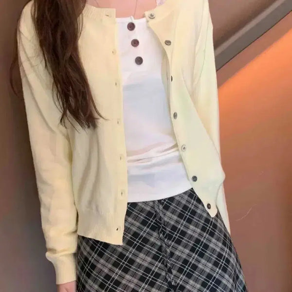 [BUNJANG] Deep Scent Knit Cardigan / 니트 가디건 에이블리 딥센트