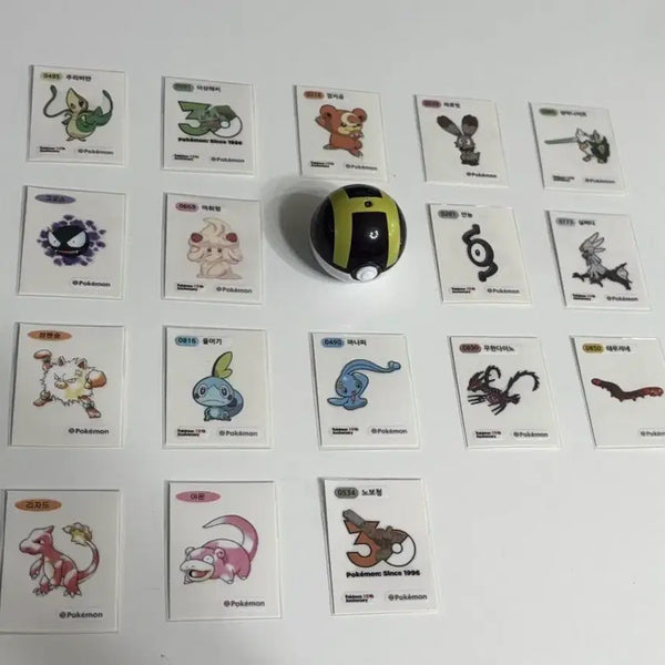 [BUNJANG] Pokemon Bread Stick Stickers 30th Anniversary Bundle Set / [일괄] 포켓몬스터 포켓몬 빵 스티커 띠부씰 30주년