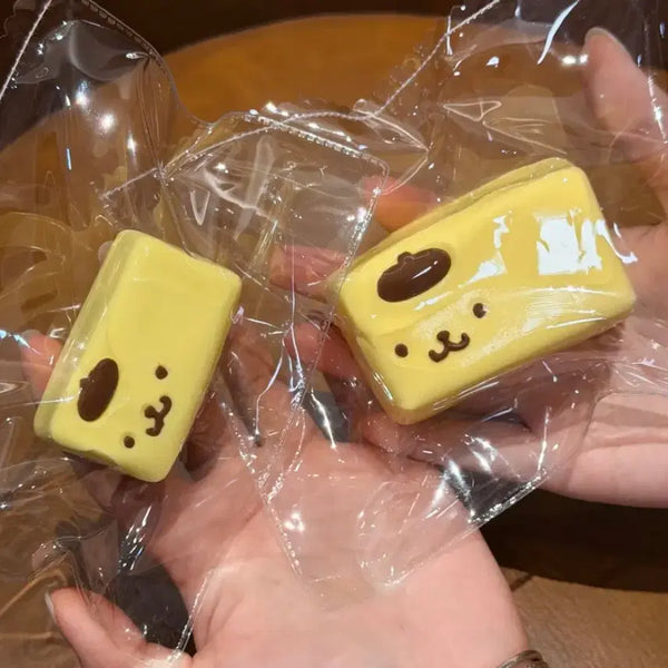 [BUNJANG] Mini Pompompurin Square Jelly (Yanggaeng) Squishy / 미니 폼폼푸린 사각 양갱 말랑이 새상품