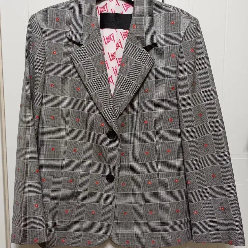 [BUNJANG] Lucky Chouette Checked Pattern Jacket / 럭키슈에트 쟈켓