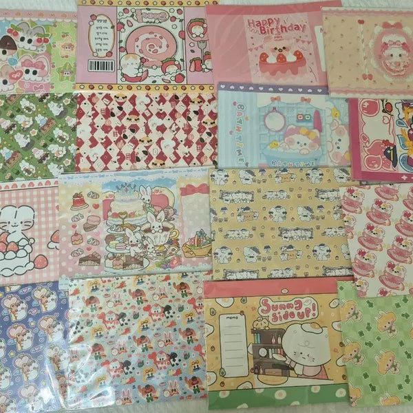 [BUNJANG] Wrapping Paper Set 16 Rolls Bundle / 포용 랩핑지 16세트 일괄/ 포용처분/ 포용/ 랩핑지