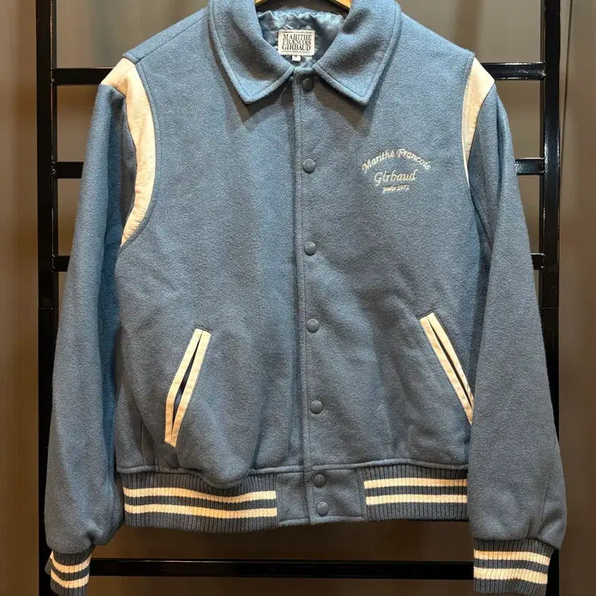 [BUNJANG] Marithe Francois Girbaud Wool Collar Stadium Jacket Blue M / [M (실측 100-105 추천)] 마리떼 프랑소와 저버(Marithe Francois Girbaud) 울 칼라 스타디움 자켓 7.9