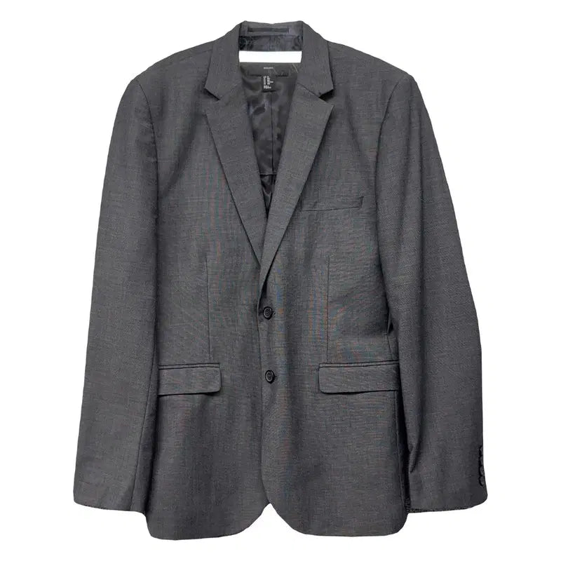[BUNJANG] H&M Grey Polyester Tailored Blazer / H&M 에이치엔앰 그레이 폴리에스터 수트 테일러드 블레이저 50(100)