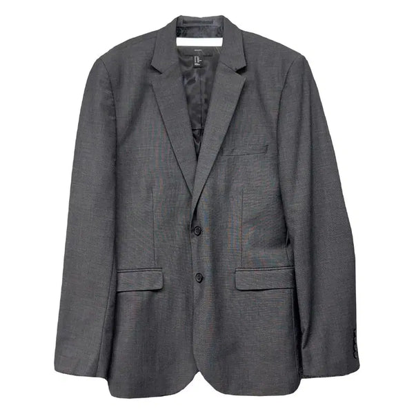 [BUNJANG] H&M Grey Polyester Tailored Blazer / H&M 에이치엔앰 그레이 폴리에스터 수트 테일러드 블레이저 50(100)