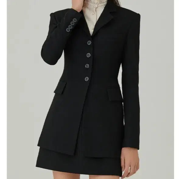 [BUNJANG] HANABO NO.28 Single Tailored Jacket Black / 하나보 NO.28 싱글 테일러드 자켓 블랙