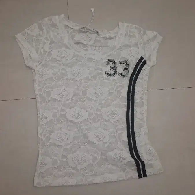 [BUNJANG] EXO Lace 33 Top White / 셋업이엑스이 레이스 33 탑 화이트