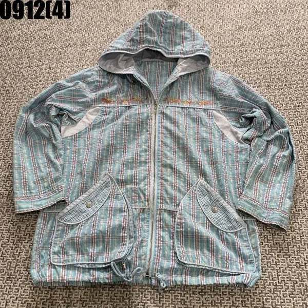 [BUNJANG] Check Pattern Hooded Zip-Up Jacket / 체크패턴 후드 집업 자켓 0912