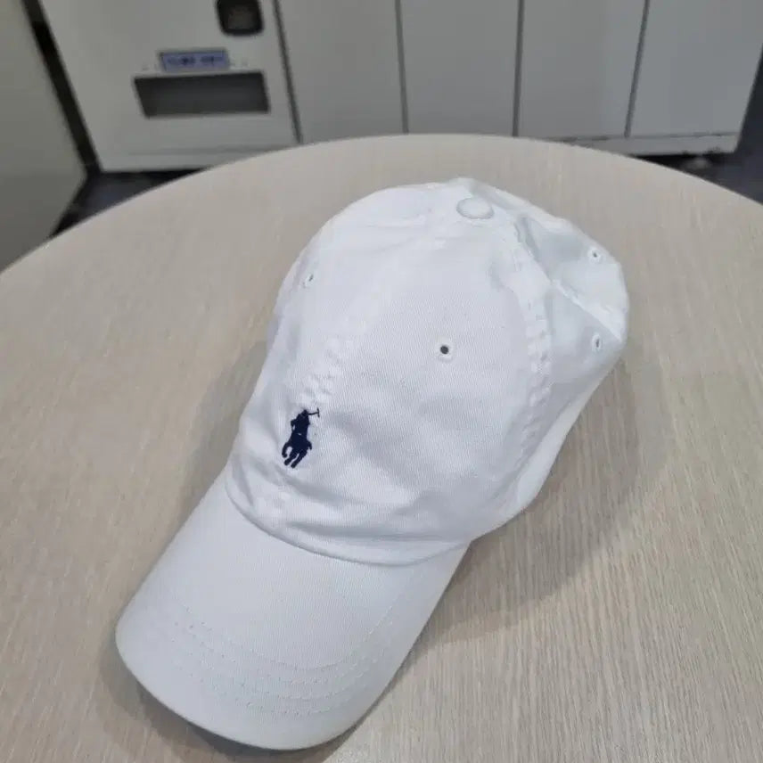 [BUNJANG] Polo Ralph Lauren White Baseball Cap / 폴로 랄프로렌 화이트 볼캡