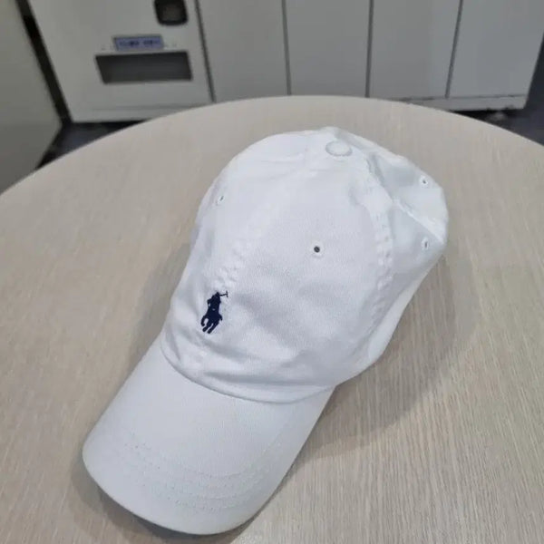 [BUNJANG] Polo Ralph Lauren White Baseball Cap / 폴로 랄프로렌 화이트 볼캡