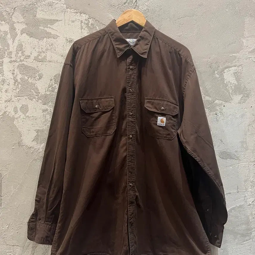 [BUNJANG] Carhartt Work Shirt Brown XL / (XL)칼하트 워크셔츠 브라운