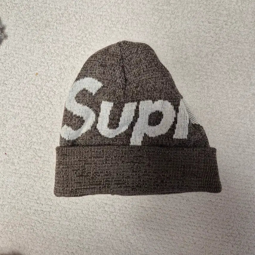 [BUNJANG] Supreme Big Logo Beanie Brown / 슈프림 빅로고 비니 브라