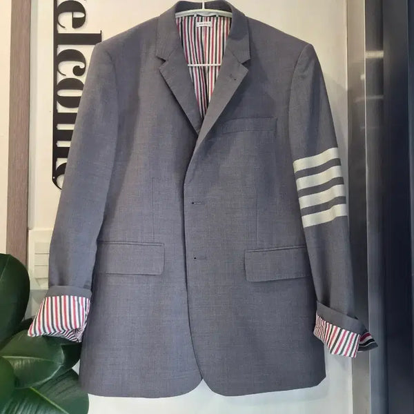 [BUNJANG] Thom Browne Grey Four-Bar Jacket / 정품 톰브라운 그레이 4선 자켓