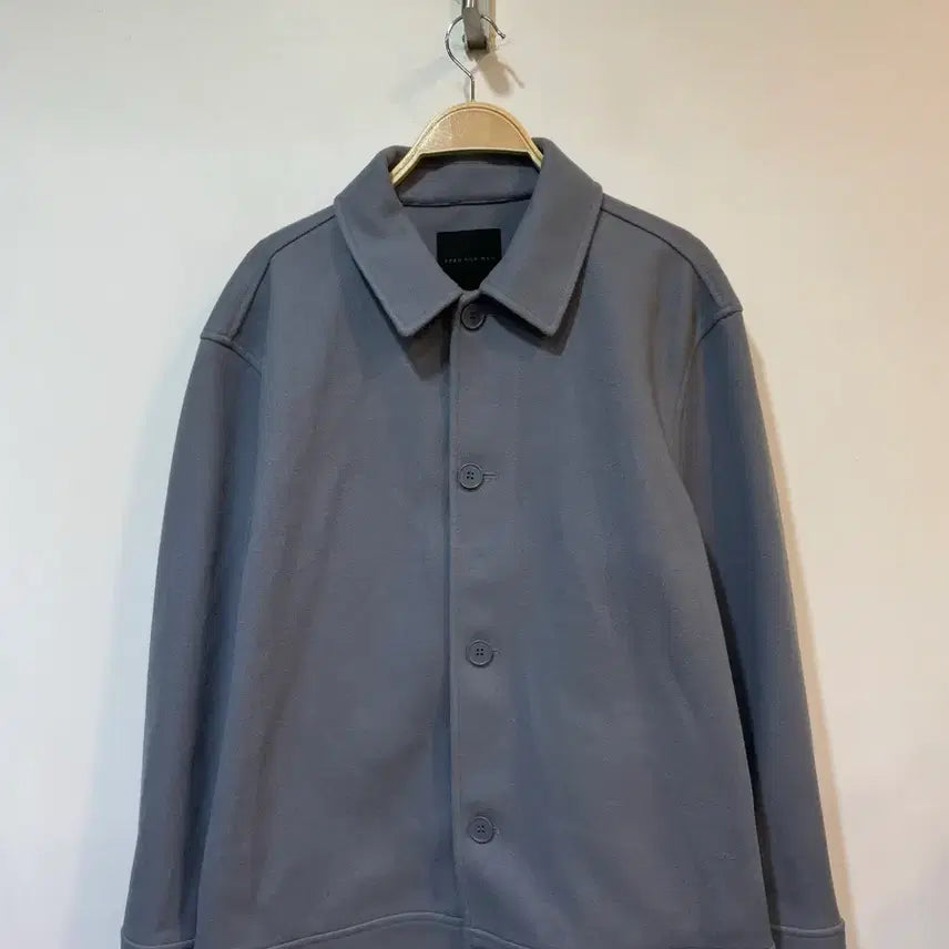 [BUNJANG] SPAO Men's Blue Jersey Trucker Jacket / 스파오포맨 블루 저지 트러커 자켓 100