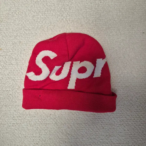 [BUNJANG] Supreme Big Logo Beanie Red / 슈프림 빅로고 비니 레드