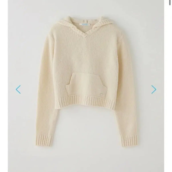 [BUNJANG] Thanat Hood Knit Ivory / 타낫 후드 니트 아이보리