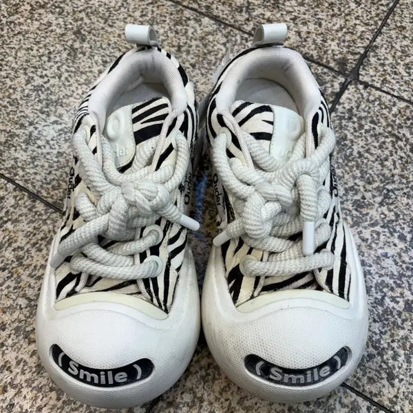 [BUNJANG] OUDER 265 Zebra Pattern Sneakers / OUDER 265 운동화