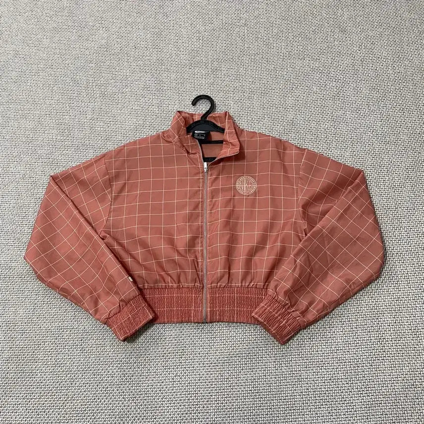 [BUNJANG] Nike Women's Cropped Check Windbreaker Jacket / M 나이키 여성 크롭 체크 바람막이 자켓 B.5674