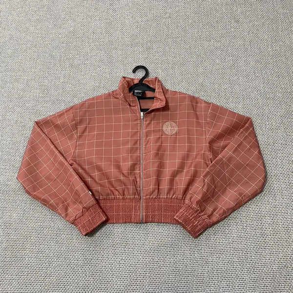 [BUNJANG] Nike Women's Cropped Check Windbreaker Jacket / M 나이키 여성 크롭 체크 바람막이 자켓 B.5674