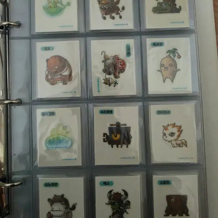 [BUNJANG] MapleStory Sticker Collection (43 Types) / 총 66종) 메이플 띠부씰 57종 빵 띠부 + 포켓몬 서비스 9종