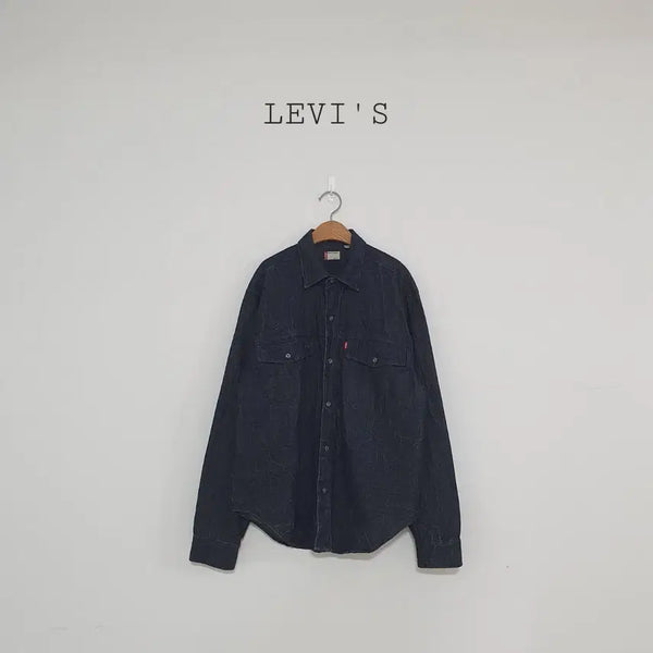 [BUNJANG] Levi's Dark Blue Denim Shirt Jacket / No.26091017 리바이스 진청 데님 셔츠자켓