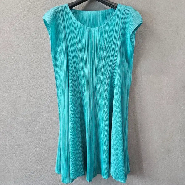 [BUNJANG] Pleats Please Flare Dress Mint / 플리츠플리즈)플레어 원피스