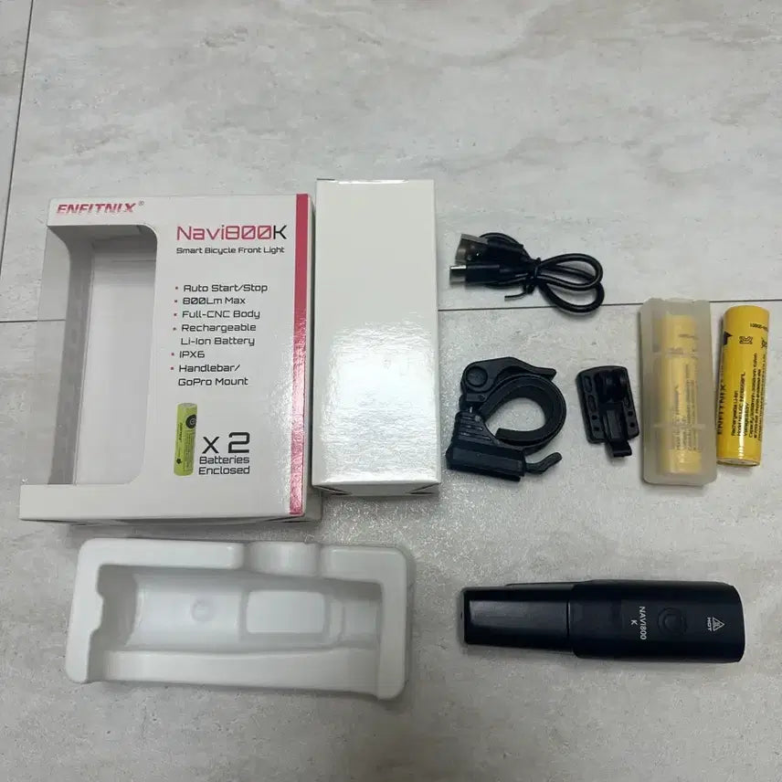 [BUNJANG] N'Ftnix Navi 800K Bicycle Headlight / 엔피트닉스 navi 800k 자전거 전조등
