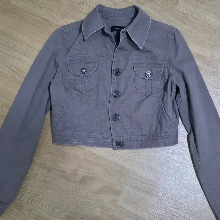 [BUNJANG] Calvin Klein Cropped Denim Jacket / 캘빈클라인 크롭 데님 자켓(55반~66)