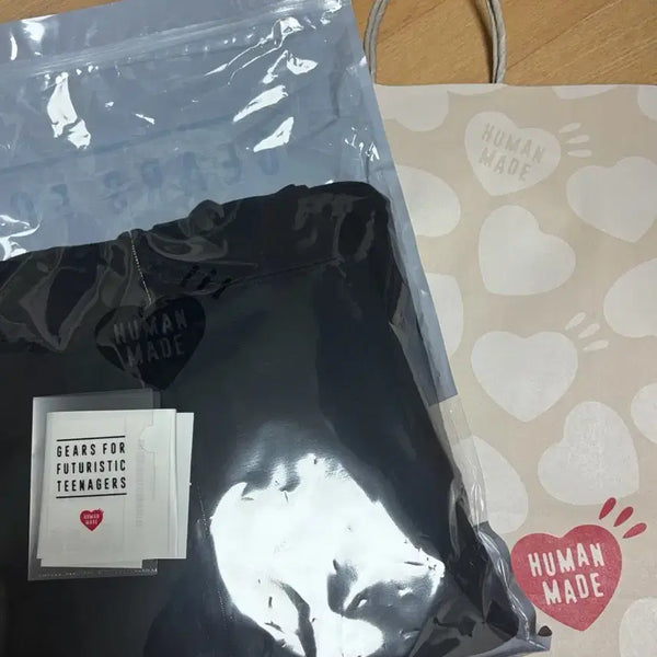 [BUNJANG] Human Made Hooded Zip-Up Jacket Black / L) 휴먼메이드 후드 집업 블랙