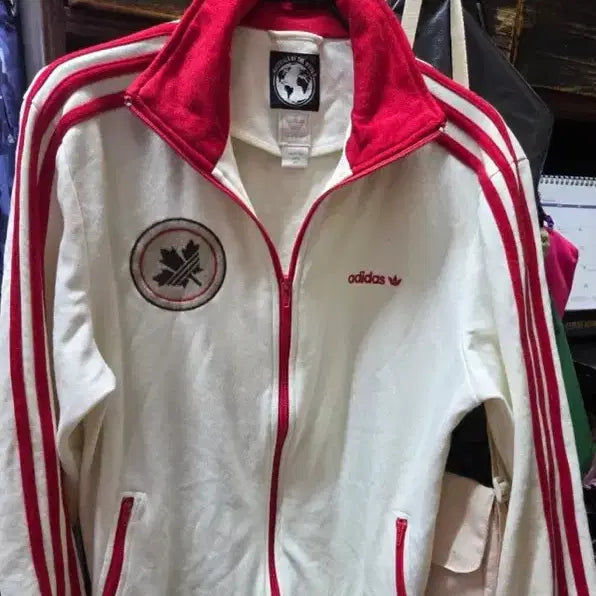 [BUNJANG] Adidas Canada Maple Logo Track Top Jersey / 아디다스 져지 캐나다 트랙탑