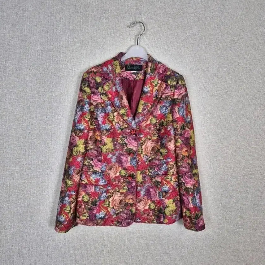[BUNJANG] Floral Wool Blend Long Sleeve Jacket / (#55,66추천)울혼방 화사하고 고급스런 플로럴 긴팔 자켓
