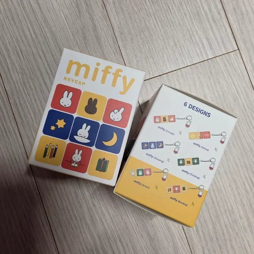 [BUNJANG] Miffy Keycap Keyring Bundle Set / 미피 키캡 키링 2개 일괄