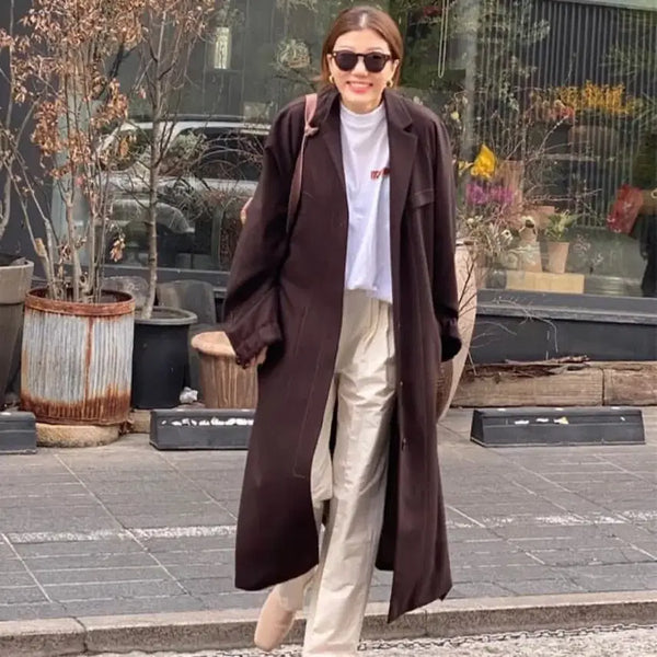 [BUNJANG] Matinkim Long Coat & Crop Blazer Set / 마뗑킴 롱코트 & 크롭 블레이저