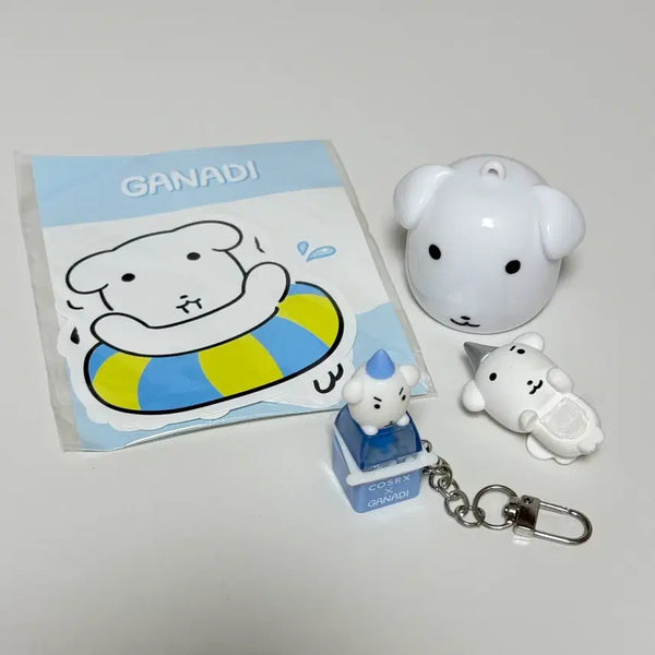 [BUNJANG] Ganadi Goods Keychain, Bottle Cap, Sticker, Hiper Bundle Set / 가나디 굿즈 키캡키링, 병뚜껑, 스티커, 히퍼 일괄