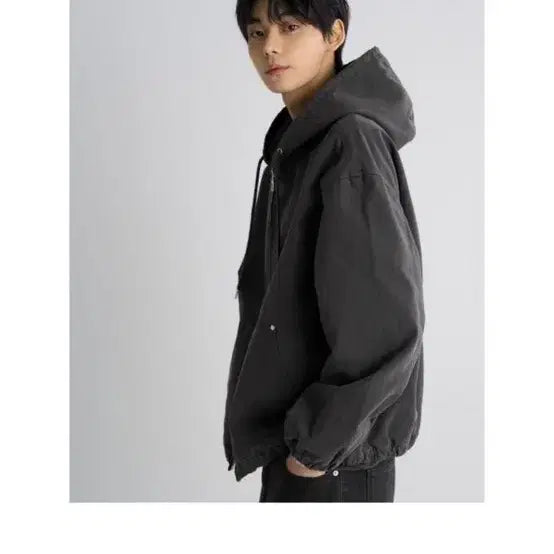 [BUNJANG] 8 Seconds Garment Dyed Oxford Hooded Padded Work Jacket Ash XXL / 새상품 / 에잇세컨즈 가먼트다잉 옥스포드 후드 패딩 애쉬 워크자켓
