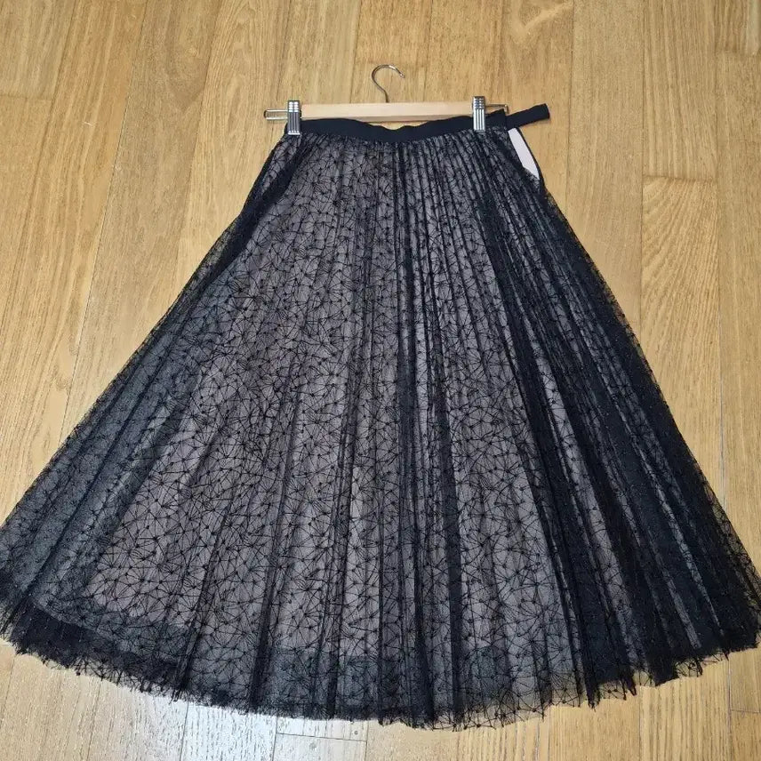 [BUNJANG] ORR Black Dot Tulle Skirt S Size / 오르 레이스스커트