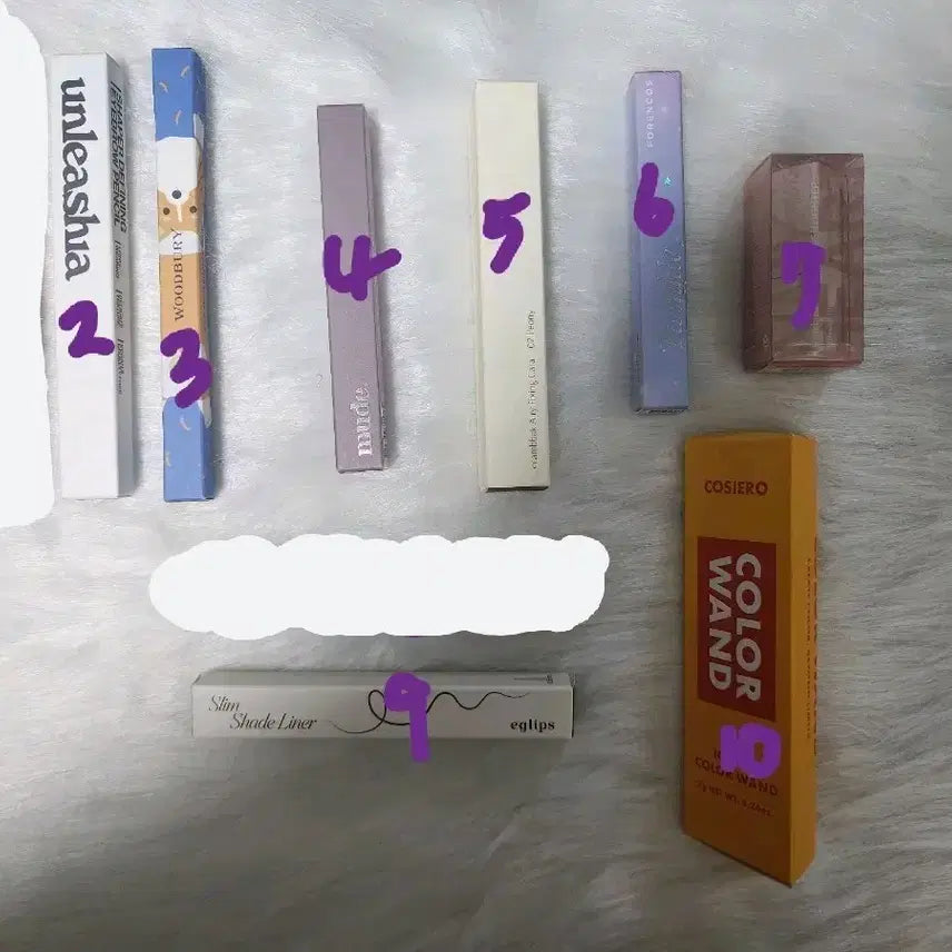 [BUNJANG] 8-Piece Makeup Set: Eyebrow, Liner, Highlighter, Shading / 새상품) 브로우,라이너,하이라이터,쉐딩 등등