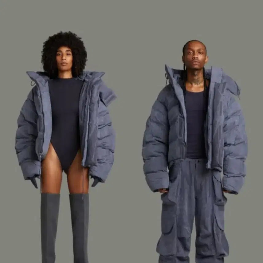 [BUNJANG] Entire Studios SOA Padded Jacket - Blue/Grey (Size S) / 특가세일!!! 엔타이어스튜디오 soa 패딩 entire studios