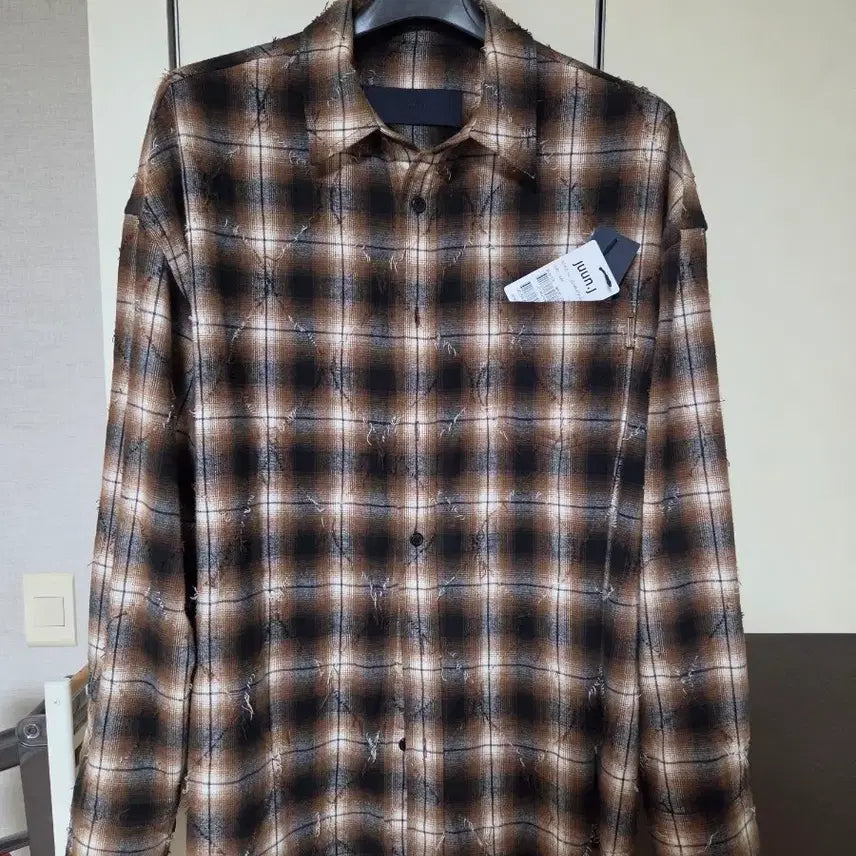 [BUNJANG] Juun.J Argyle Cardigan Brown Size 46 / 25ss 준지 아가일 브라운 46